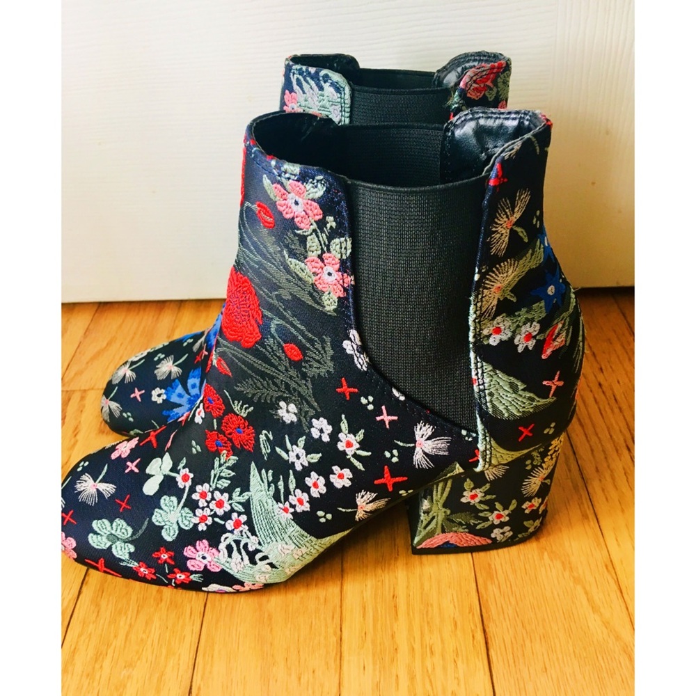 Unique Floral Booties